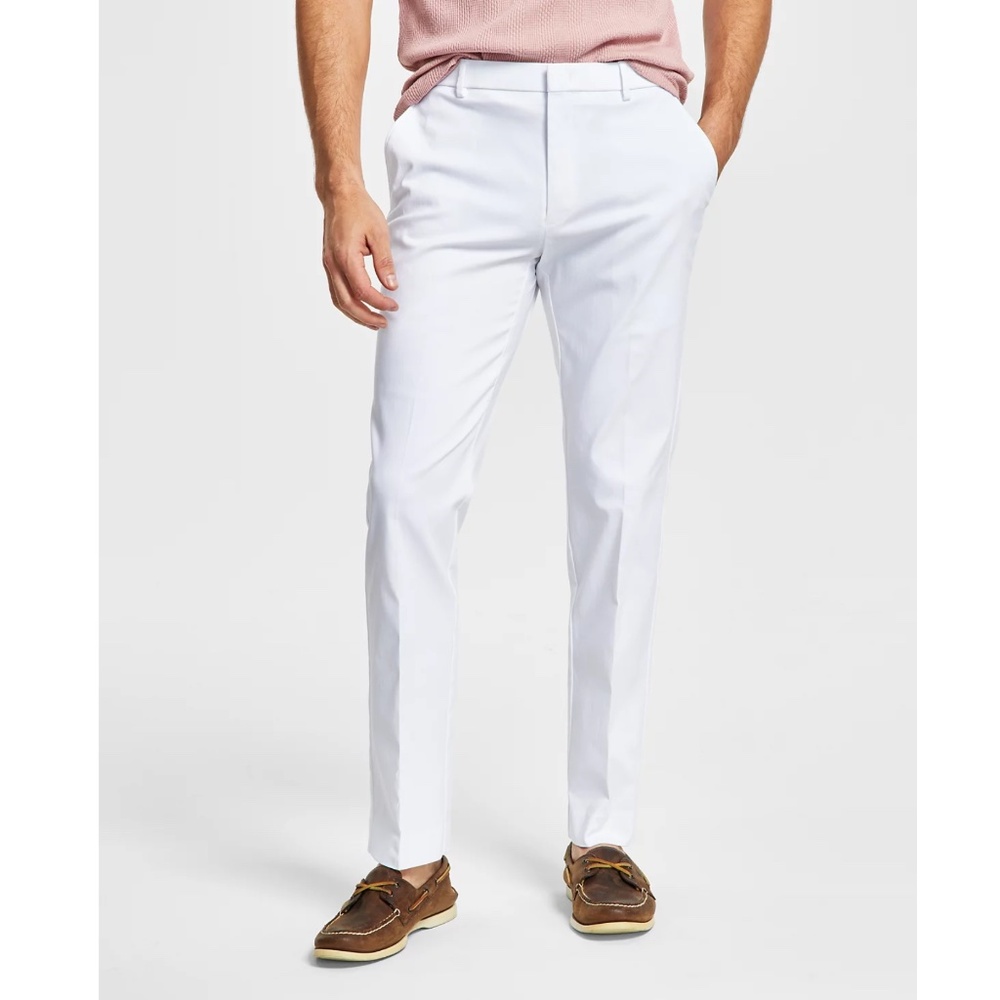 Tommy Hilfiger Men's Modern-Fit TH Flex Stretch Solid Performance Pants …